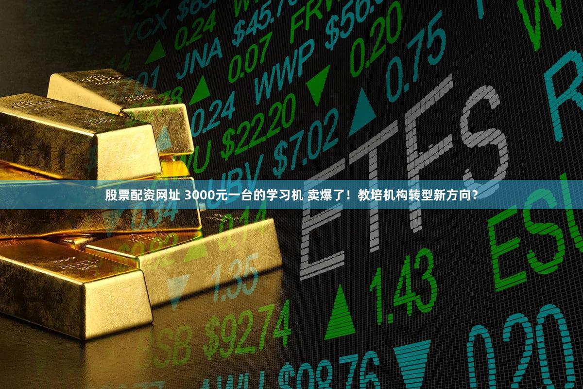 股票配资网址 3000元一台的学习机 卖爆了！教培机构转型新方向？