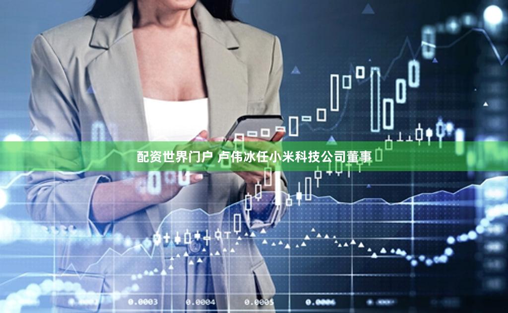 配资世界门户 卢伟冰任小米科技公司董事