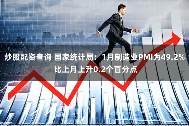 炒股配资查询 国家统计局：1月制造业PMI为49.2% 比上月上升0.2个百分点