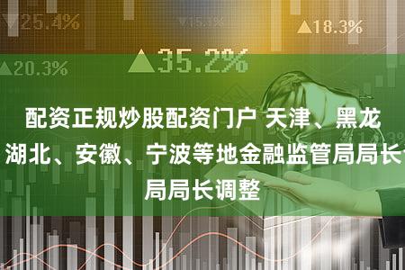 配资正规炒股配资门户 天津、黑龙江、湖北、安徽、宁波等地金融监管局局长调整